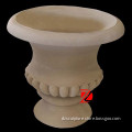 hand carved garden limestone flower pot